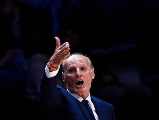 Russia Basketball United League Supercup Zenit - Anadolu Efes 9246068 18.09.2026 Zenit s head coach Dusko Ivanovic reacts during the VTB United League SuperCup basketball match between Zenit St. Petersburg and Anadolu Efes Istanbul, in Moscow, Russia. Alexey Filippov Sputnik Moscow Russia  Copyright: xAlexeyxFilippovx
