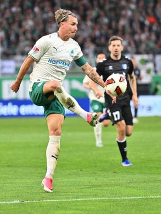 September 18, 2026 Soccer Season 2026–2027, Bundesliga 2, Matchday 6: SpVgg Greuther Fürth vs. Kleeblatt FC Magdeburg, FCM Sports Photo by Zink xwoxzix. DFL regulations prohibit any use of photographs as image sequences and or quasi-video For editorial use only. Felix Klaus 30, SpVgg Greuther Fürth