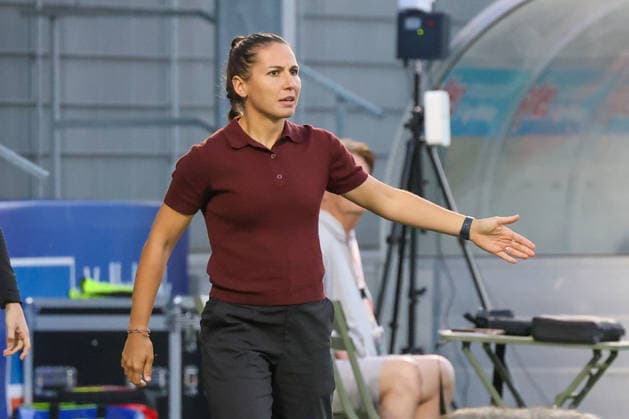 Eva Maria Virsinger, Head Coach of TSG 1899 Hoffenheim Soccer Google Pixel Women s Bundesliga, Matchday 5, TSG 1899 Hoffenheim vs. VfL Wolfsburg on September 18, 2026, at the Dietmar Hopp Stadium in Hoffenheim, Germany; Hoffenheim, Dietmar Hopp Stadium, Germany Copyright: xFranzxReindelx