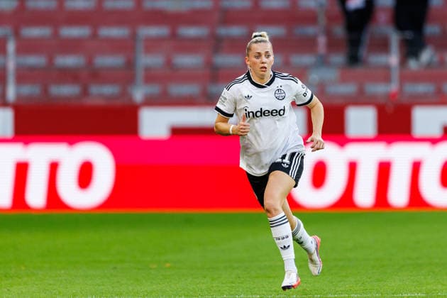 GPFBL, 1 FSV Mainz 05 vs. Eintracht Frankfurt, September 18, 2026, Mainz: Nina Lührßen (Eintracht Frankfurt), No. 11, in the Google Pixel Women’s Bundesliga match on Matchday 5 of the 2026–27 season between 1 FSV Mainz 05 and Eintracht Frankfurt at the MEWA Arena in Mainz, September 18, 2026 Copyright: xBEAUTIFULxSPORTS Hahnex