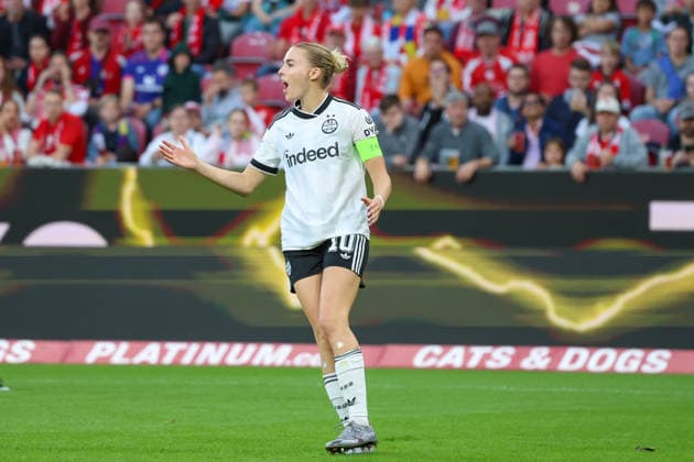 September 18, 2026, xusrbx, Soccer, Google Pixel, Women s Bundesliga, FSV Mainz 05 vs. Eintracht Frankfurt, Laura Freigang (Eintracht Frankfurt), 10, unhappy, disappointed, dejected, frustrated, Mainz