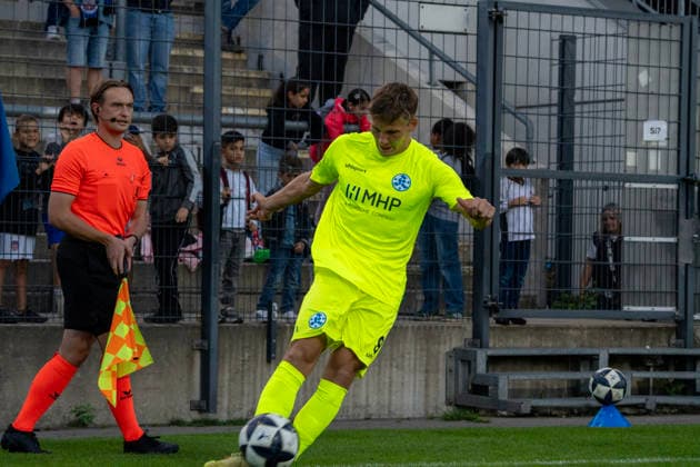 September 18, 2026, Xerix, Southwest Regional Soccer League, FSV Frankfurt vs. SV Stuttgarter Kickers, goal by Sebastian Müller (SV Stuttgarter Kickers) in Frankfurt