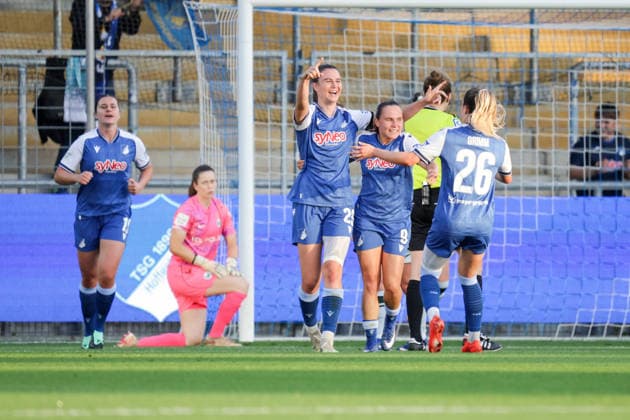 September 18, 2026, xgrfx, Soccer Google Pixel Women s Bundesliga, TSG Hoffenheim Women vs. VfL Wolfsburg, goal, Chiara Hahn, TSG Hoffenheim, Hoffenheim