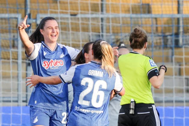 September 18, 2026, xgrfx, Soccer Google Pixel Women s Bundesliga, TSG Hoffenheim Women vs. VfL Wolfsburg, goal, Chiara Hahn, TSG Hoffenheim, Hoffenheim