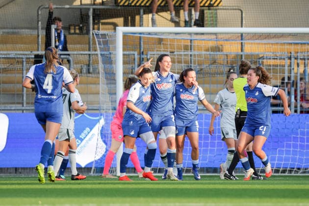 September 18, 2026, xgrfx, Soccer Google Pixel Women s Bundesliga, TSG Hoffenheim Women vs. VfL Wolfsburg, goal, Chiara Hahn, TSG Hoffenheim, Hoffenheim