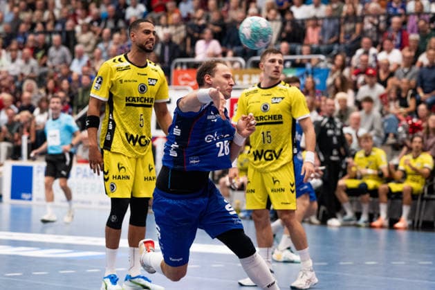 Tobias Heinzelmann, HBW Balingen Weilstetten, 28, HBW Balingen Weilstetten vs. TVB Stuttgart, GER, Opel 1 Handball Bundesliga, Championship, Matchday 5, 2026–2027 Season, September 18, 2026, Eibner Press Photo: Andreas Ulmer, HBW Balingen Weilstetten vs. TVB Stuttgart, GER, Opel 1 Handball Bundesliga, Championship, Matchday 5, 2026–2027 Season, September 18, 2026, Balingen Copyright: xEibner-Pressefoto AndreasxUlmerx EP_AUR