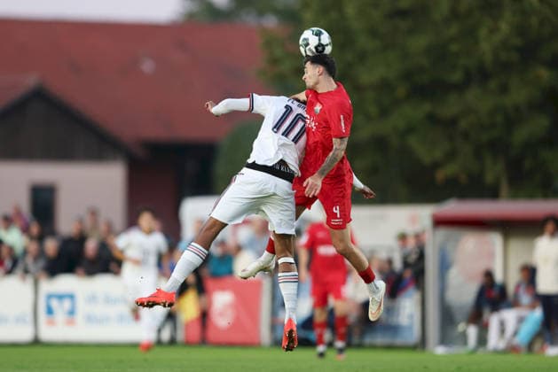September 18, 2026, Men s, Soccer, 2026–2027 Season, Bavarian Regional League, Matchday 10: TSV Aubstadt vs. FC Bayern Munich II. Noah Codjo (Evora) 10, FC Bayern Munich II; Adrian Kireski 4, TSV Aubstadt. Sulzfeld School Stadium, Aubstadt, NGN Arena, Bavaria, Germany