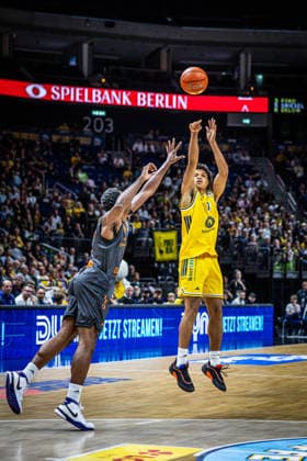 Basketball Berlin, September 18, 2026; 2026–2027 Season; EasyCredit BBL 1 Bundesliga Men s Division; Alba Berlin vs. NINERS Chemnitz; Jack Kayil, Alba Berlin, No. 07