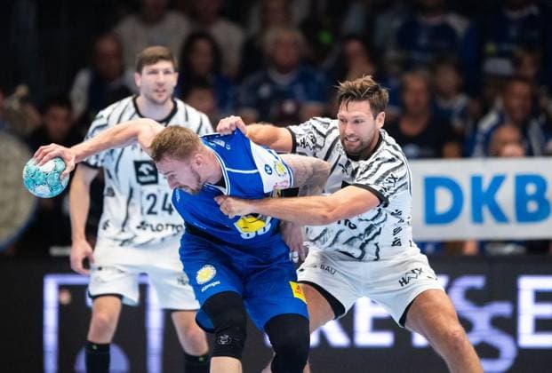 HANDBALL OPEL HBL MATCHDAY 5 THSV EISENACH THW KIEL ** FOR EDITORIAL PURPOSES ONLY ** EDITORIAL USE ONLY ** p September 18, 2026 Eisenach Handball Opel Handball 1st Bundesliga 2026–2027 Season Werner Assmann Arena Matchday 5 ThSV Eisenach vs. THW Kiel in photo by Dominik Solak 30 ThSV Eisenach in a duel with Harald Reinkind 6 THW Kiel 2 Germany Thuringia Eisenach Copyright SaschaxFromm Copyright: SaschaxFromm doc87nqintrzlwm9x4ew5v ,EDITORIAL USE ONLY Copyright: SaschaxFromm