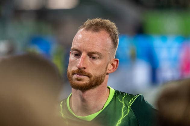 German Soccer 2. Bundesliga, Matchday 6, 2026–2027, VfL Wolfsburg vs. SV Darmstadt 98 on September 18, 2026, at the Volkswagen Arena in Wolfsburg; Maximilian Arnold of VfL Wolfsburg, age 27, facial expression and facial gestures after the final whistle Copyright: xSvenxHeidmannx