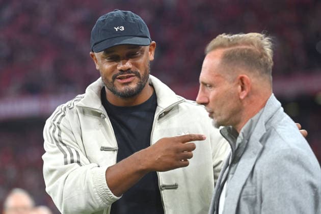 Coach Vincent KOMPANY of Bayern Munich vs. Coach Mauro LUSTRINELLI of Union Berlin, Bundesliga 1, 2026–2027 season, Matchday 4, Matchday 04, FC Bayern Munich vs. FC Union Berlin on September 18, 2026, Allianz Arena