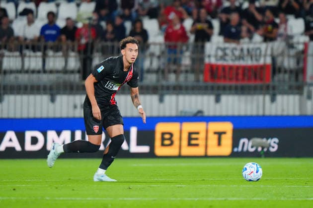 IPA88678842 - Lorenzo Lucchesi (AC Monza) during the AC Monza vs. US Sassuolo Italian Serie A soccer match in Monza, Italy, on September 18, 2026  Copyright: xLucaxRossini IPAxSportx xx IPA88678842