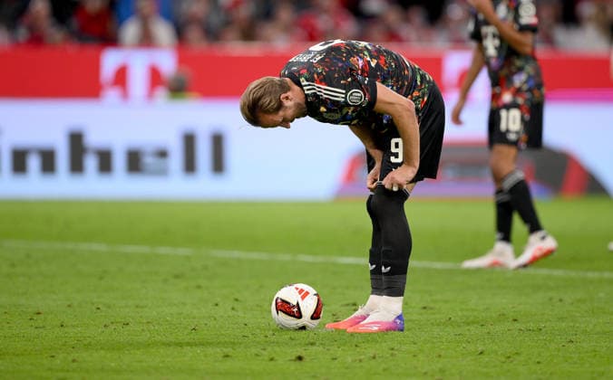 Soccer, Bundesliga 1, 2026–2027 Season, Matchday 4, September 18, 2026: FC Bayern Munich 1, FC Union Berlin. Penalty kick goal to make it 2–0, Harry Kane, FC Bayern Munich