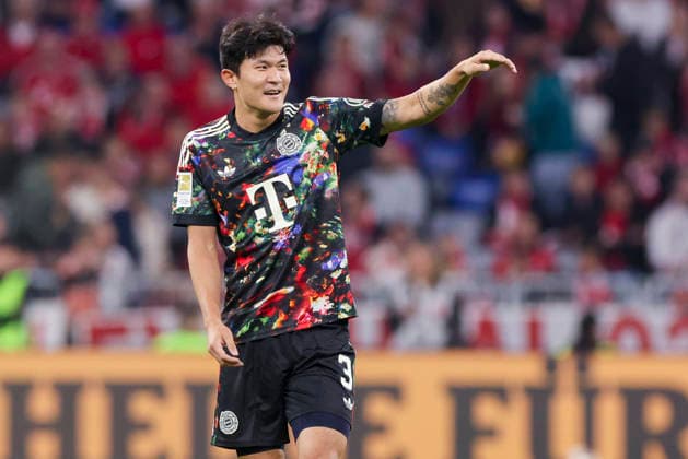 Minjae Kim of FC Bayern Munich gestures during the Bundesliga match between FC Bayern Munich and 1. FC Union Berlin, at the Allianz Arena on September 18, 2026, in Munich, Germany. Photo by Marco Steinbrenner, DeFodi Images. Minjae Kim of FC Bayern Munich gestures during the Bundesliga match between FC Bayern Munich and 1. FC Union Berlin at the Allianz Arena on September 18, 2026 in Munich, Germany. Photo by Marco Steinbrenner, DeFodi Images. DFB and DFL regulations prohibit any use of photographs as image sequences and or quasi-video. Photo by Marco Steinbrenner, DeFodi Images.