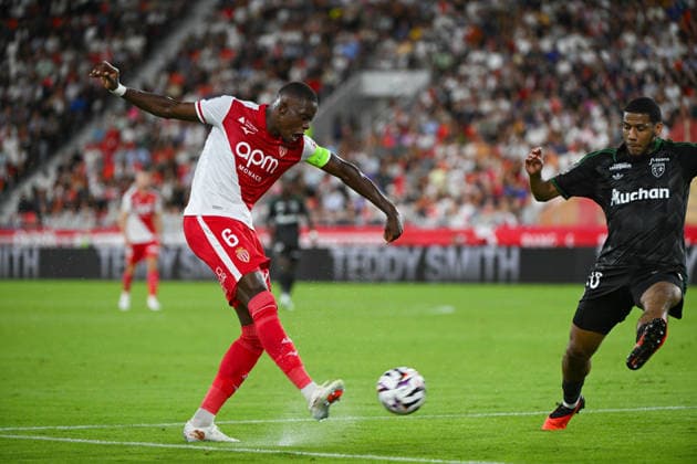 FOOTBALL : AS Monaco VS RC Lens - Ligue 1 McDonald s - 18 09 2026 Edan Diop (ASM) - Ligue 1 McDonald™s match between AS Monaco and Racing Club de Lens on September 18, 2026 at the Louis II Stadium in Monaco. MonacoMonaco  Copyright: xWilliamxCannarellax