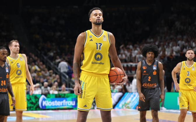 Norris Agbakoko preparing for a free throw; Upper body; Sports; Basketball; BBL; Bundesliga; Men s Division 1; Matchday; 2026–2027 season; September 18, 2026; ALBA Berlin vs. Niners Chemnitz 99ers