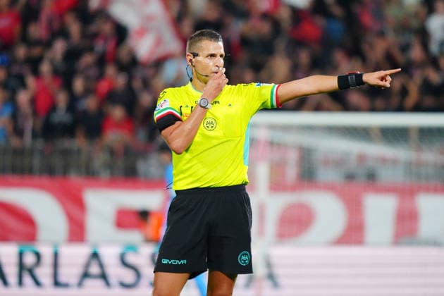 IPA88679377 - Daniele Perenzoni (Referee) during the AC Monza vs. US Sassuolo Italian Serie A soccer match in Monza, Italy, on September 18, 2026  Copyright: xLucaxRossini IPAxSportx xx IPA88679377