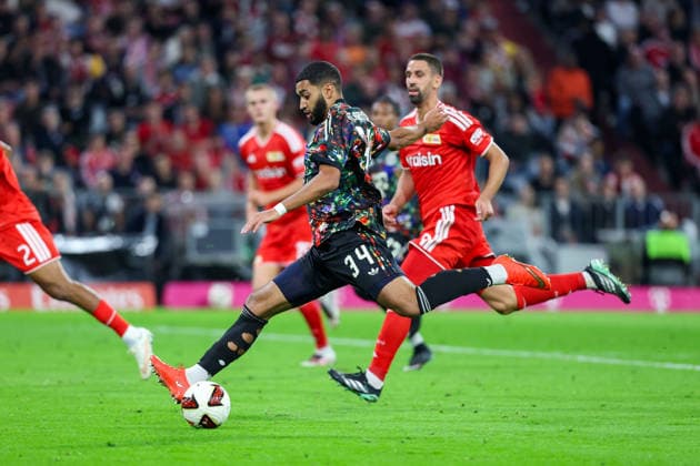 September 18, 2026, Germany, Soccer, Men s, 1st Bundesliga, 2026–2027 season, Matchday 4, FC Bayern Munich vs. 1. FC Union Berlin Goal to make it 5–0 by Ismael Saibari FC Bayern Munich 34 DFB DFL regulations prohibit any use of photographs as image sequences and or quasi-video Munich Allianz Arena Bayern Germany Copyright: xNordphoto Schneiderx