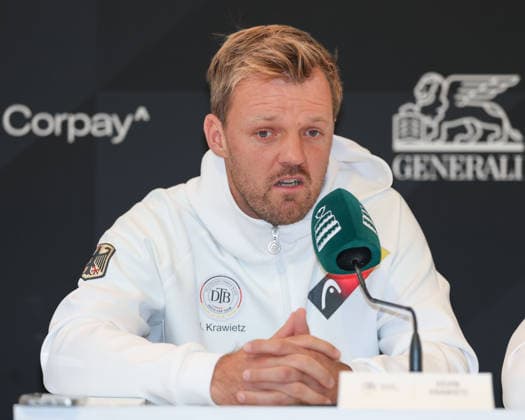 Davis Cup Draw Ceremony: Germany vs. Croatia, Team Germany (Kevin Krawietz), Heristo Arena, Halle, Westphalia, Germany; Tennis; Davis Cup 20026; Davis Cup; Heristo Arena; Halle; Westphalia; North Rhine-Westphalia; Germany; September 18, 2026 Copyright: xJuergenxHasenkopfx