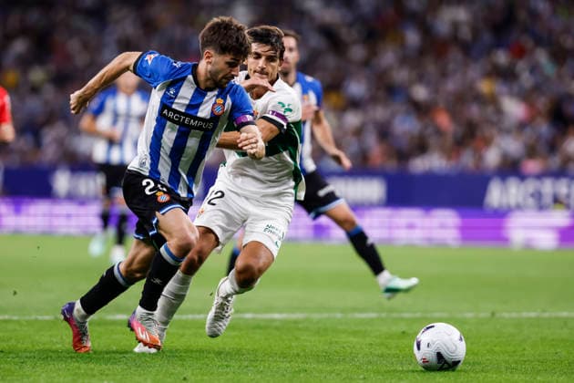 September 18, 2026, Cornella, Barcelona, SPAIN: Javi Hernandez of RCD Espanyol in action during the Spanish league, LaLiga EA Sports, football match played between RCD Espanyol and Elche CF at RCDE Stadium on September 18, 2026 in Cornella, Spain. RCD Espanyol V Elche CF - LaLiga EA Sports  - ZUMAa181 20260918_zaa_a181_173 Copyright: xJavierxBorregox
