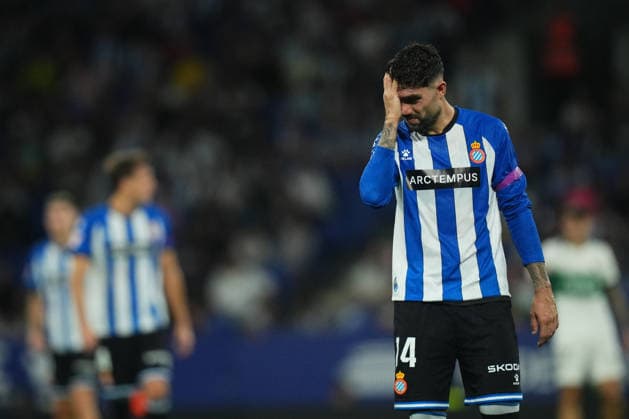 ESP: RCD Espanyol - Elche CF. La Liga EA Sports. Macthday 7 Unai Nunez of RDC Espanyol dissapointed during the La Liga EA Sports match between RCD Espanyol and Elche CF played at RCDE Stadium on September 18, 2026 in Barcelona, Spain. kpng Copyright: xBaguxBlancox xPRESSINPHOTOx PS_2627_ESP_ELC_RAC_017