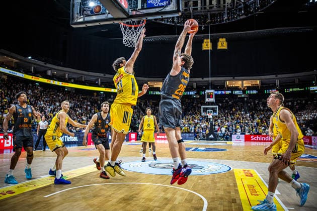 Basketball Berlin, September 18, 2026; 2026–2027 Season; EasyCredit BBL 1 Bundesliga Men s Division; Alba Berlin vs. Chemnitz NINERS; Benjamin Burnham, Chemnitz, No. 25, Ben