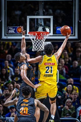 Basketball Berlin, September 18, 2026; 2026–2027 Season; EasyCredit BBL 1 Bundesliga Men s Division; Alba Berlin vs. NINERS Chemnitz; Brandon Angel, Alba Berlin, No. 21