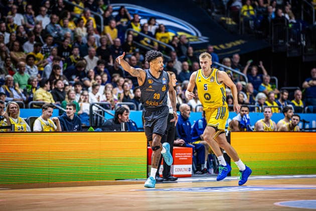 Basketball Berlin, September 18, 2026; 2026–2027 Season; EasyCredit BBL 1 Bundesliga Men; Alba Berlin NINERS vs. Chemnitz Urald King; No. 20 Sam Griesel (Alba Berlin), No. 05