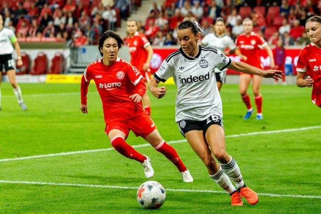 GPFBL, 1 FSV Mainz 05 vs. Eintracht Frankfurt, September 18, 2026, Mainz in the Google Pixel Women s Bundesliga match on Matchday 5 of the 2026–27 season between 1 FSV Mainz 05 and Eintracht Frankfurt at the MEWA Arena, Mainz, September 18, 2026 Copyright: xBEAUTIFULxSPORTS Hahnex