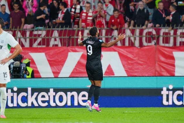 IPA88681628 - Gustavo Miguel Pereira De Sousa Varela (AC Monza) celebrates his goal during the AC Monza vs. US Sassuolo Serie A soccer match in Monza, Italy, on September 18, 2026  Copyright: xLucaxRossini IPAxSportx xx IPA88681628