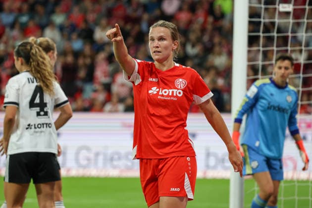 September 18, 2026, xusrbx, Soccer, Google Pixel, Women s Bundesliga, FSV Mainz 05 vs. Eintracht Frankfurt, Nadine Anstatt (FSV Mainz 05), 27, Mainz