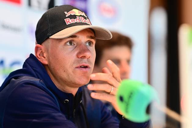 UCI 2026 Road World Championship, WM, Weltmeisterschaft Montreal Media Activities 18 09 2026 MONTREAL, CANADA - SEPTEMBER 18 : Evenepoel Remco (BEL) of Red Bull BORA Hansgrohe speaking with the media during a press conference, PK, Pressekonferenz prior to the Men Elite Individual Time Trial of the 2026 UCI Road World Championships in Montreal on September 18, 2026 in Montreal, Canada, 18 09 2026 Montreal Canada  Copyright: xPeterxDexVoechtx