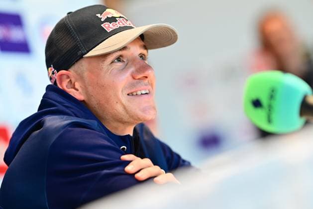 UCI 2026 Road World Championship, WM, Weltmeisterschaft Montreal Media Activities 18 09 2026 MONTREAL, CANADA - SEPTEMBER 18 : Evenepoel Remco (BEL) of Red Bull BORA Hansgrohe speaking with the media during a press conference, PK, Pressekonferenz prior to the Men Elite Individual Time Trial of the 2026 UCI Road World Championships in Montreal on September 18, 2026 in Montreal, Canada, 18 09 2026 Montreal Canada  Copyright: xPeterxDexVoechtx