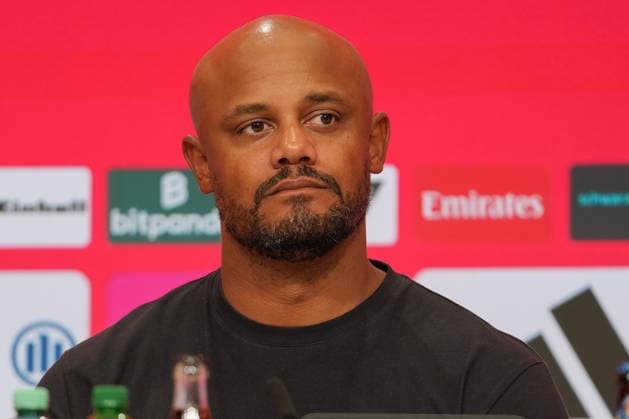Germany Soccer, Bundesliga 1, 2026–2027, Matchday 4: FC Bayern Munich vs. 1. FC Union Berlin at the Allianz Arena in Munich—Press Conference with FCB Head Coach Vincent Kompany and the media Copyright: xTobiasxWentzellx