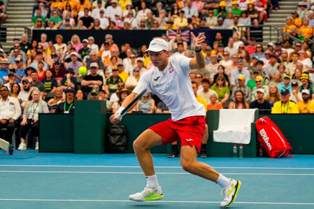Tennis Davis Cup Australia vs Poland Pat Rafter Arena 19 September 2026 Brisbane Tennyson Queensland Australia Copyright: xMichaelxGlassx Davis Cup - Australia vs Poland Match 1 -20