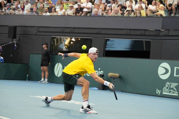Tennis Davis Cup Australia vs Poland Pat Rafter Arena 19 September 2026 Brisbane Tennyson Queensland Australia Copyright: xMichaelxGlassx Davis Cup - Australia vs Poland0113