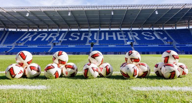 September 19, 2026 Soccer Season 2026–2027, Matchday 2, German Bundesliga, Match 06: Karlsruher SC (KSC) vs. 1. FC Nürnberg (FCN) Club Sports Photo Zink DaMa xdaxmax DFL regulations prohibit any use of photographs as image sequences and or quasi-video For editorial use only; sports venue, stadium image, stadium panorama, panorama; no spectators, audience, or fans