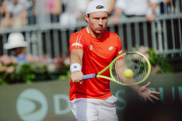 TENNIS - Davis Cup, AUT vs BEL VIENNA,AUSTRIA,19.SEP.26 - TENNIS - ITF Davis Cup, qualification round 2, Austria vs Belgium. Image shows Lukas Miedler (AUT).  GEPAxpictures xAlexanderxSolc