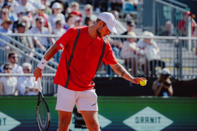 TENNIS - Davis Cup, AUT vs BEL VIENNA,AUSTRIA,19.SEP.26 - TENNIS - ITF Davis Cup, qualification round 2, Austria vs Belgium. Image shows Neil Oberleitner (AUT).  GEPAxpictures xAlexanderxSolc