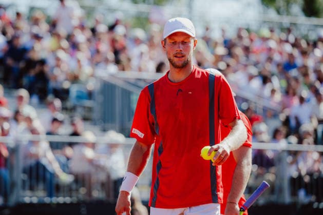 TENNIS - Davis Cup, AUT vs BEL VIENNA,AUSTRIA,19.SEP.26 - TENNIS - ITF Davis Cup, qualification round 2, Austria vs Belgium. Image shows Neil Oberleitner (AUT).  GEPAxpictures xAlexanderxSolc