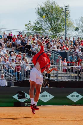 TENNIS - Davis Cup, AUT vs BEL VIENNA,AUSTRIA,19.SEP.26 - TENNIS - ITF Davis Cup, qualification round 2, Austria vs Belgium. Image shows Neil Oberleitner (AUT).  GEPAxpictures xAlexanderxSolc