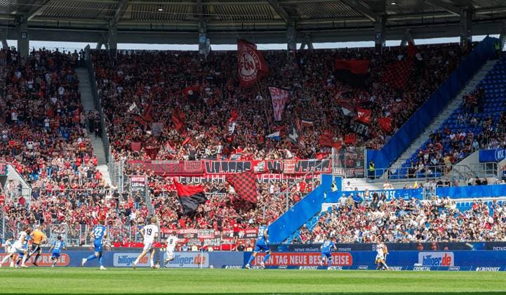 September 19, 2026 Soccer Season 2026–2027 Matchday 2 Bundesliga Karlsruher SC (KSC) vs. 1. FC Nürnberg (FCN) Club Sports Photo by Zink DaMa xdaxmax DFL regulations prohibit any use of photographs as image sequences and or quasi-video For editorial use only. Club fans, FCN fans, fans in the visitors’ section