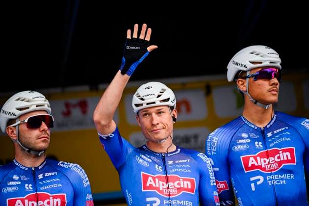 Flandrien 0.0 classic 2026 Cycling Race HAACHT, BELGIUM - SEPTEMBER 19 : Philipsen Jasper (BEL) of Alpecin Premier Tech on the podium before the start of race during the 28th edition of Flandrien 0.0 classic an UCI ProSeries 1.Pro one day cycling road race for Men Elite of 199.4 km with start in Brakel and finish in Haacht on September 19, 2026 in Haacht, Belgium, 19 09 2026 ( Motordriver Stephan Boone - Haacht Belgium  Copyright: xTomasxSiskx