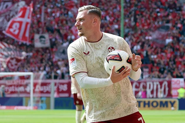 September 19, 2026, xrekx, Soccer 2. Bundesliga, 1 FC Kaiserslautern vs. Eintracht Braunschweig, left: Marlon Ritter, 1 FC Kaiserslautern. DFL and DFB regulations prohibit any use of photographs as image sequences and or quasi-video. Kaiserslautern