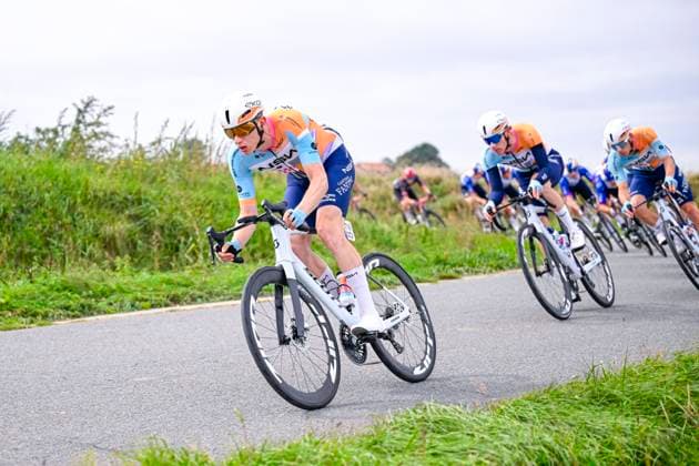 Flandrien 0.0 classic 2026 Cycling Race HAACHT, BELGIUM - SEPTEMBER 19 : Askey Lewis (GBR) of NSN Cycling Team in action during the 28th edition of Flandrien 0.0 classic an UCI ProSeries 1.Pro one day cycling road race for Men Elite of 199.4 km with start in Brakel and finish in Haacht on September 19, 2026 in Haacht, Belgium, 19 09 2026 ( Motordriver Stephan Boone - Haacht Belgium  Copyright: xTomasxSiskx