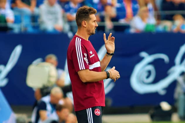 Miroslav Klose, FC Nuremberg, Head Coach, GER, SC Karlsruhe vs. FC Nuremberg Soccer, Matchday 6, 2026–2027 Season, 2. Bundesliga, September 19, 2026. DFL and DFB regulations prohibit any use of photographs as image sequences and or quasi-video. GER SC Karlsruhe vs. FC Nuremberg Soccer Matchday 6, 2026–2027 Season, September 19, 2026 Copyright: xEibner-Pressefoto JoergxHirschx EP_JHH