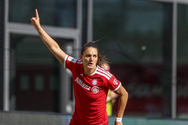 GER, Munich, FC Bayern Munich vs. FC Cologne, Google Pixel Women s Bundesliga, Soccer, DFB, 2026–2027 Season, FC Bayern Campus, Matchday 5 in Pictures: Jovana Damnjanovic FC Bayern Munich Women 9, scores the 10th goal, celebration and joy, emotions. DFB and DFL regulations prohibit any use of photographs as image sequences and or quasi-video, September 19, 2026 Copyright: HMBxMedia HendrikxHamelau