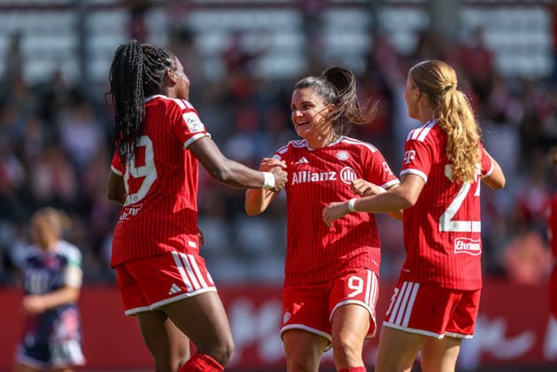 GER, Munich, FC Bayern Munich vs. FC Cologne, Google Pixel Women’s Bundesliga, Soccer, DFB, 2026–2027 Season, FC Bayern Campus, Matchday 5 in Pictures by Edna Imade, FC Bayern Munich Women 29, Goal, Celebration and Joy, Emotions, Jovana Damnjanovic, FC Bayern Munich Women 9 DFB DFL REGULATIONS PROHIBIT ANY USE OF PHOTOGRAPHS AS IMAGE SEQUENCES AND OR QUASI-VIDEO, September 19, 2026 Copyright: HMBxMedia HendrikxHamelau