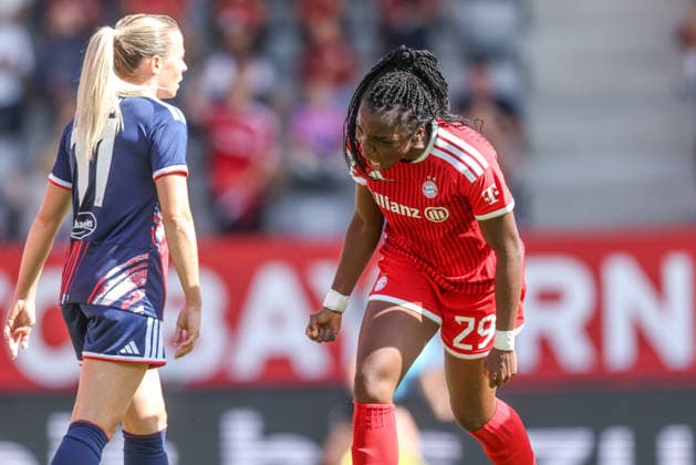 GER, Munich, FC Bayern Munich vs. FC Cologne, Google Pixel Women s Bundesliga, Soccer, DFB, 2026–2027 Season, FC Bayern Campus, Matchday 5 in Pictures by Edna Imade, FC Bayern Munich Women 29, Goal, Celebration and Joy, Emotions DFB DFL REGULATIONS PROHIBIT ANY USE OF PHOTOGRAPHS AS IMAGE SEQUENCES AND OR QUASI-VIDEO, September 19, 2026 Copyright: HMBxMedia HendrikxHamelau