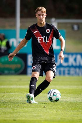 KOELN, GERMANY - SEPTEMBER 19, 2026: Lucas Wolf (Viktoria Köln, 21) during the 3rd division match on gameday 7 between Viktoria Koeln vs. FC Ingolstadt at the Sportpark Hoehenberg on September 19, 2026 in Koeln, Germany. DFL REGULATIONS PROHIBIT ANY USE OF PHOTOGRAPHS AS IMAGE SEQUENCES AND OR QUASI-VIDEO. Nordrhein-Westfalen Germany Copyright: xAxelxKohringx